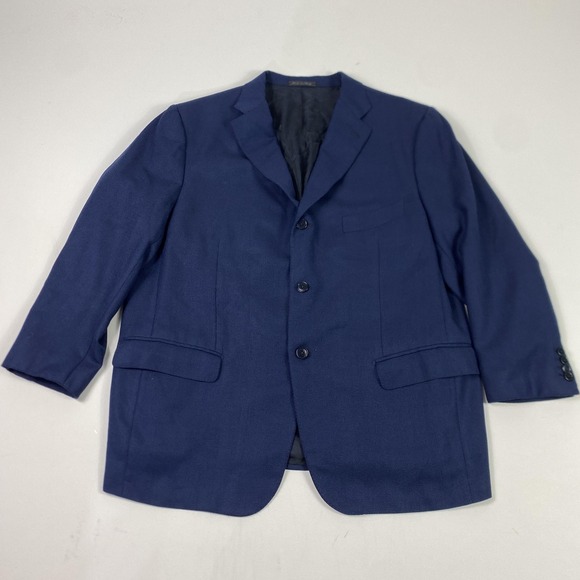 Isaia Gianluca Napoli Sport Coat Mens 40R Navy Wool Blazer Italy Neiman Marcus
